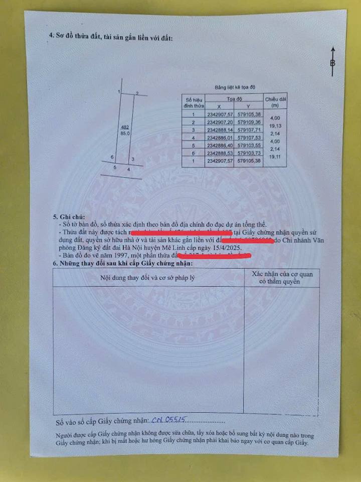 Đất thổ cư 85m² tại Ấp Tre, Quang Minh, Mê Linh - Cơ hội đầu tư hấp dẫn!