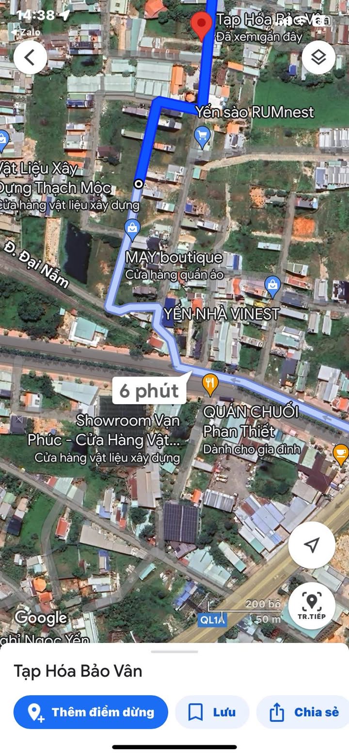 Đất thổ cư Lê Duẩn Phan Thiết 105,7m² giá 1,55 tỷ - Đường ô tô 4m thuận tiện!