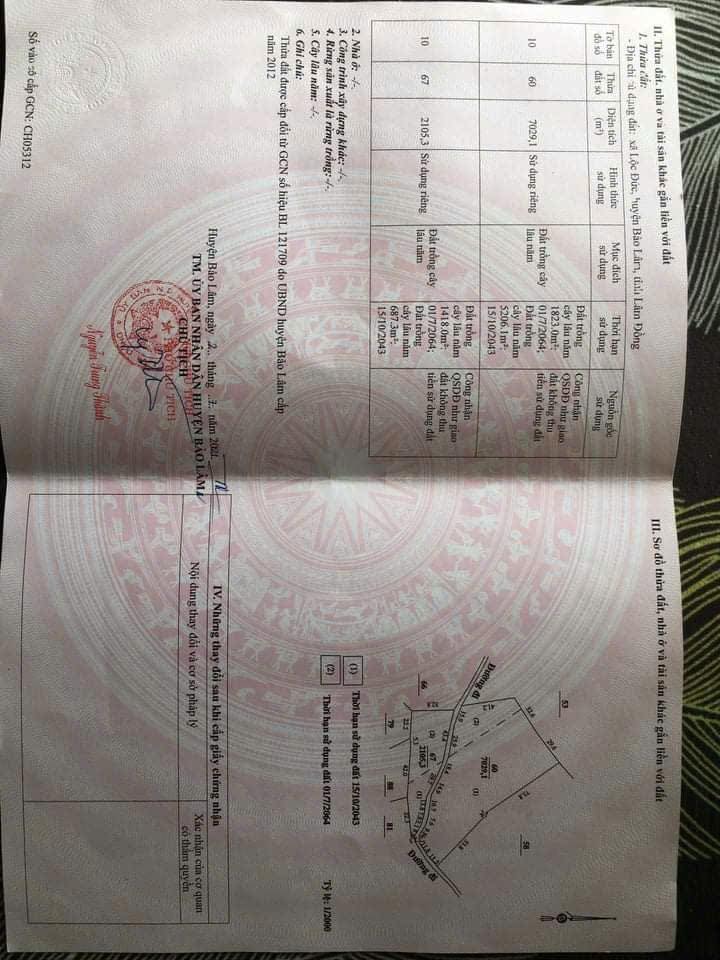 Đất nền Lộc Đức Bảo Lâm 1,7ha giá 40.425 tỷ - Cơ hội đầu tư hấp dẫn!