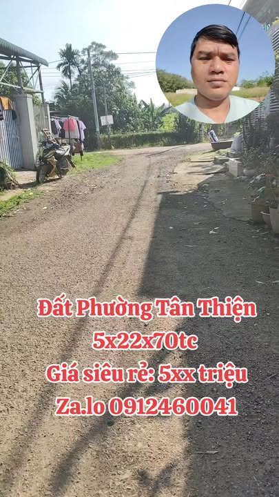 Đất nền phường Tân Thiện, Đồng Xoài 115m² giá 500 triệu - Vị trí đắc địa, cơ hội đầu tư lý tưởng!
