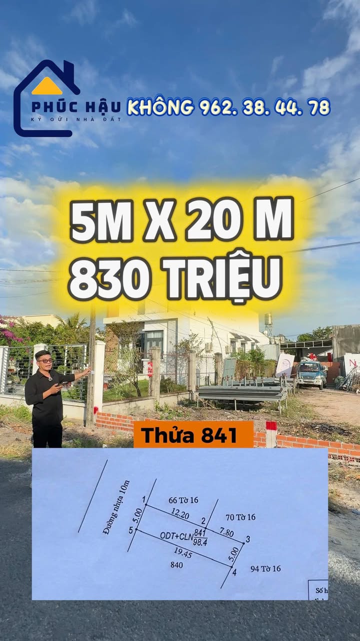 Đất nền Hòa Thành 100m² chỉ 830 triệu - Cách mặt tiền Nguyễn Văn Linh 30m!