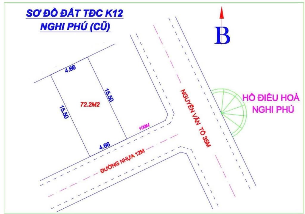 Lô đất Nghi Phú 72.2m² giá 3.7 tỷ - Cơ hội đầu tư siêu hiếm!