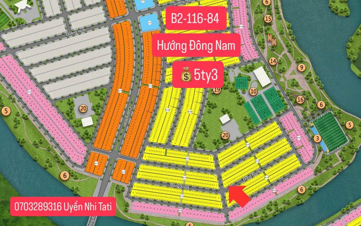 Đất nền Hòa Hải, Ngũ Hành Sơn, Đà Nẵng 100m² giá 5.332 tỷ - Lô kề góc thoáng mát!