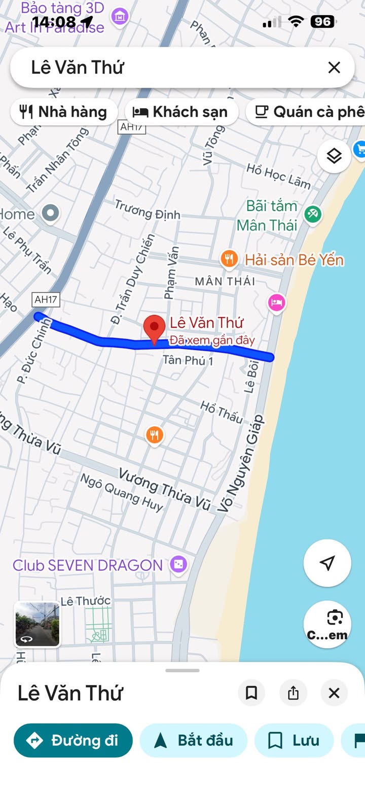 Đất nền đường Lê Văn Thứ, quận Sơn Trà, 133m² - Giá tốt nhất thị trường!