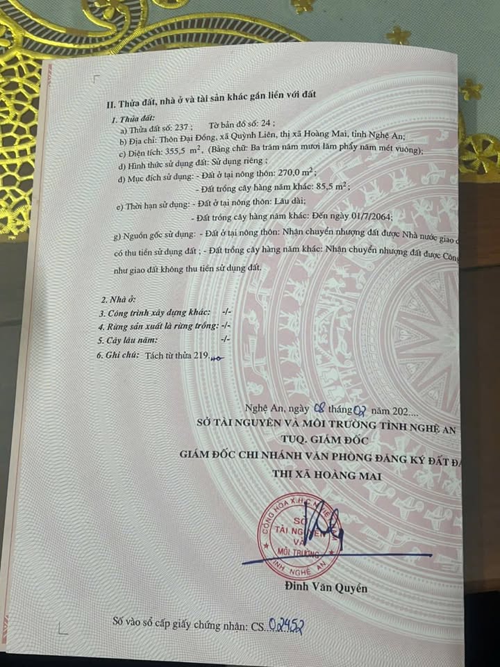 Đất nền Quỳnh Liên 170m² giá 1.1 tỷ - Gần biển, cơ hội đầu tư hấp dẫn!