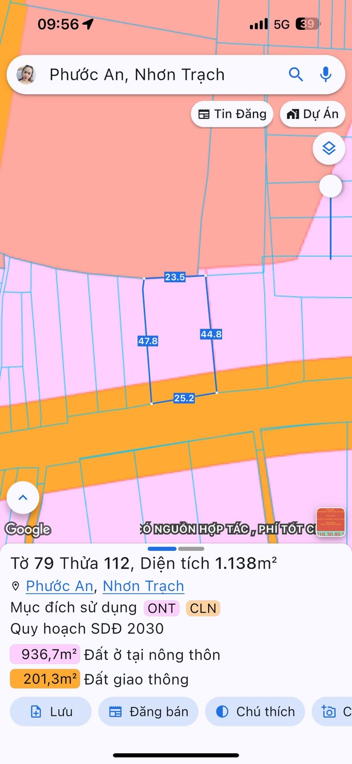 Đất mặt tiền đường Hùng Vương, Phước An, 1138m² - Cơ hội đầu tư hiếm có!