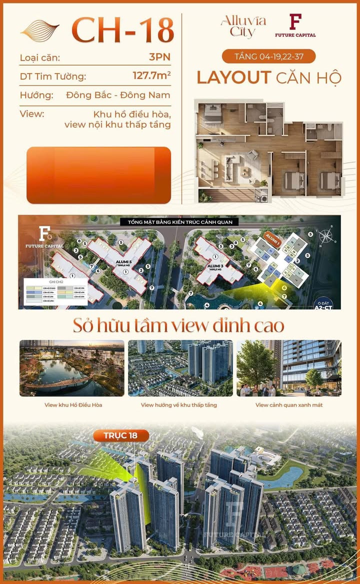 Căn hộ Alumi Văn Giang 124m² giá 7.93 tỷ - Thiết kế đẹp, bể bơi sang trọng!