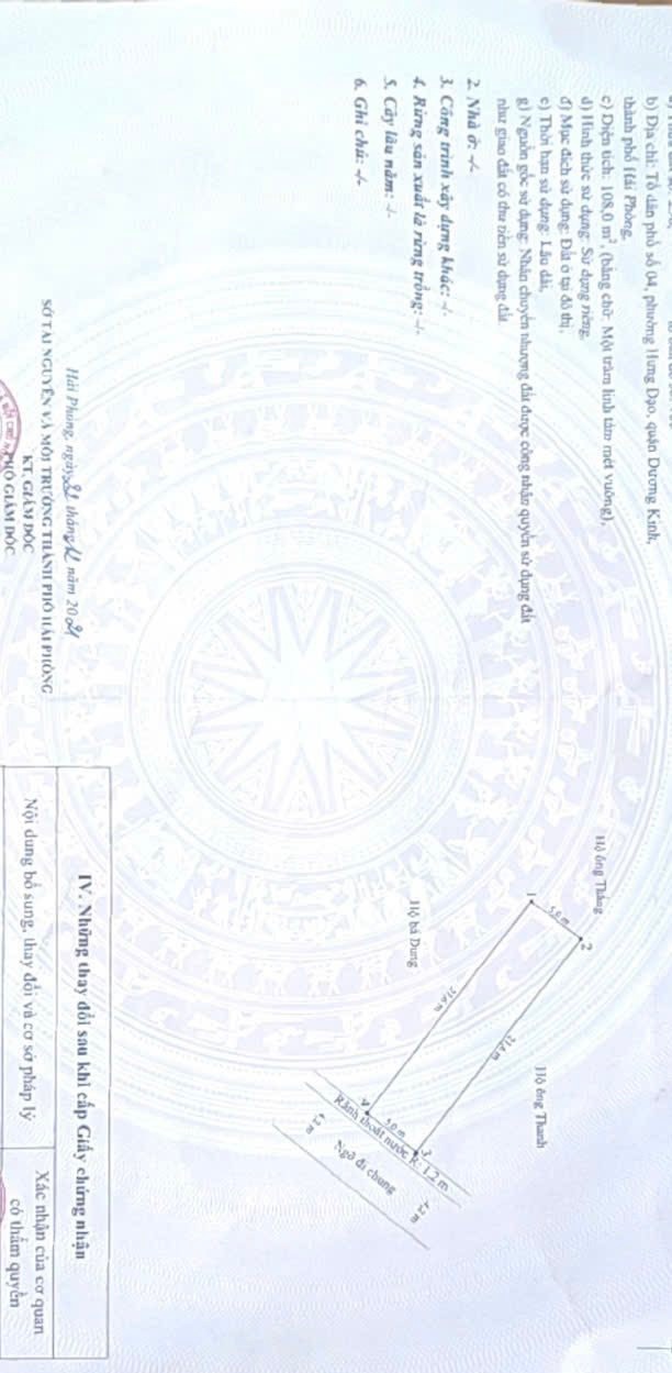 Đất nền Hưng Đạo Dương Kinh 108m² giá 2.26 tỷ - Hướng Đông, pháp lý rõ ràng!