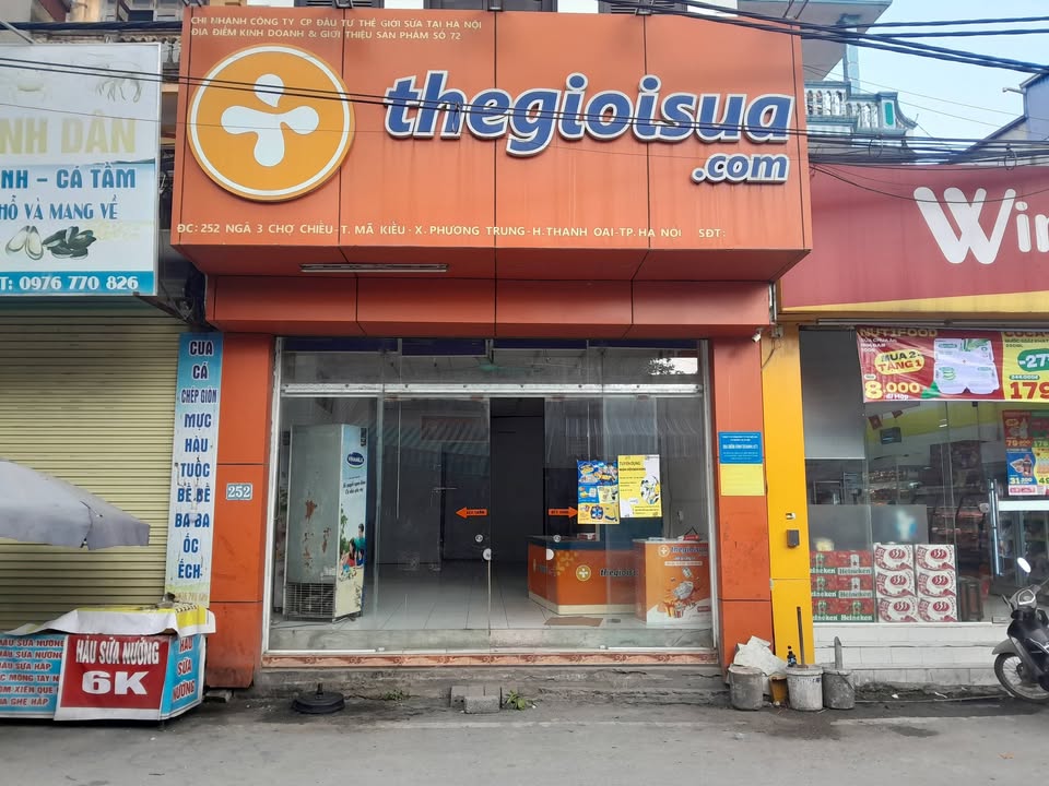 Nhà cho thuê 3 tầng mặt chợ Ngã Ba - 100m² kinh doanh đỉnh