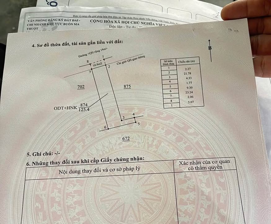 Đất nền Buôn Ma Thuột 125m² giá 4.5 tỷ - Đường thông đẹp, xe tải né nhau!