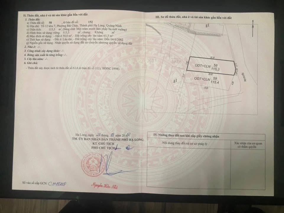 Đất Khu 7 Cái Dăm, Bãi Cháy, 115m² giá 2 tỷ - Ô tô đỗ cửa, vị trí đắc địa!