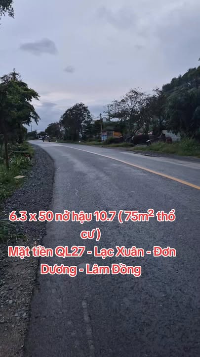 Đất nền mặt tiền Quốc lộ 27, Lạc Xuân, Đơn Dương, 397.1m² - Cơ hội đầu tư sinh lời!
