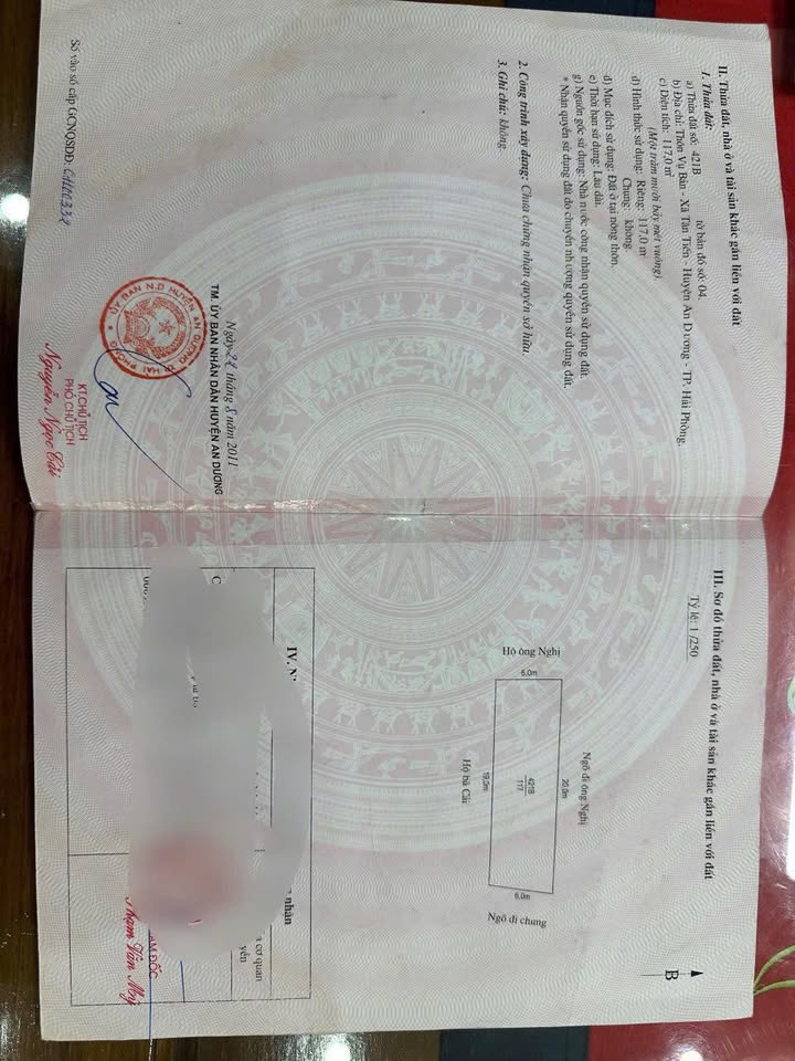 Đất 2 mặt tiền Tân Tiến An Dương 117m² giá chỉ 680 triệu - Cơ hội đầu tư hấp dẫn!