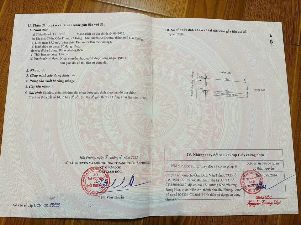 Đất nền Kiều Trung, Hồng Thái, An Dương 85m² - Lô góc 2 mặt thoáng, giá thỏa thuận!