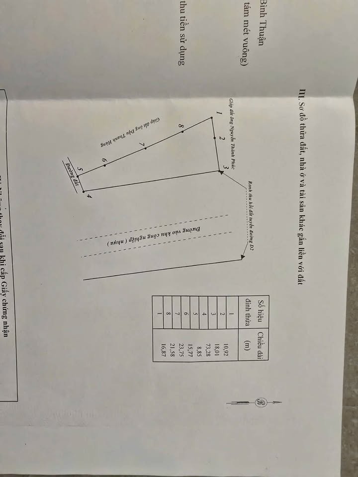 Đất mặt tiền đường D2, KCN Hàm Kiệm 1, 1400m² giá 2.2 tỷ - Cơ hội đầu tư tuyệt vời!