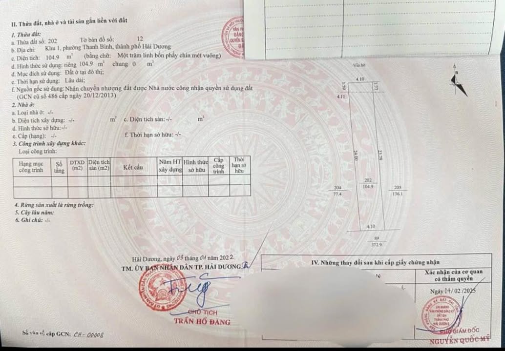 Đất mặt tiền Nguyễn Lương Bằng, Lê Thanh Nghị 105m² - Vị trí đắc địa, giá 8.6 tỷ