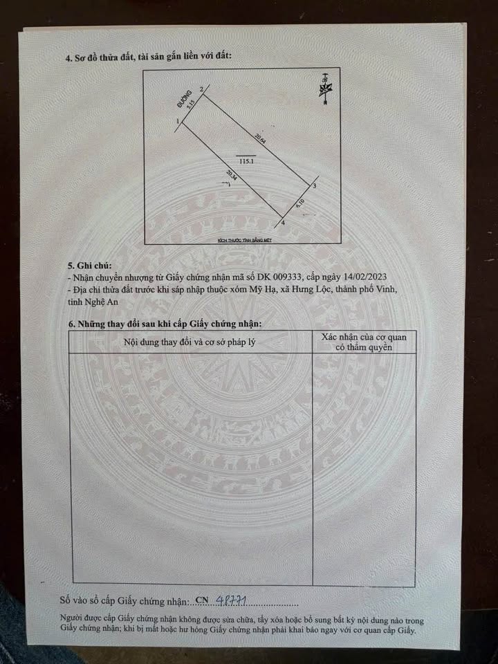 Đất liền kề đường Trần Trùng Quang, 115.1m², giá 3.6 tỷ - Đối diện trường Hưng Lộc!