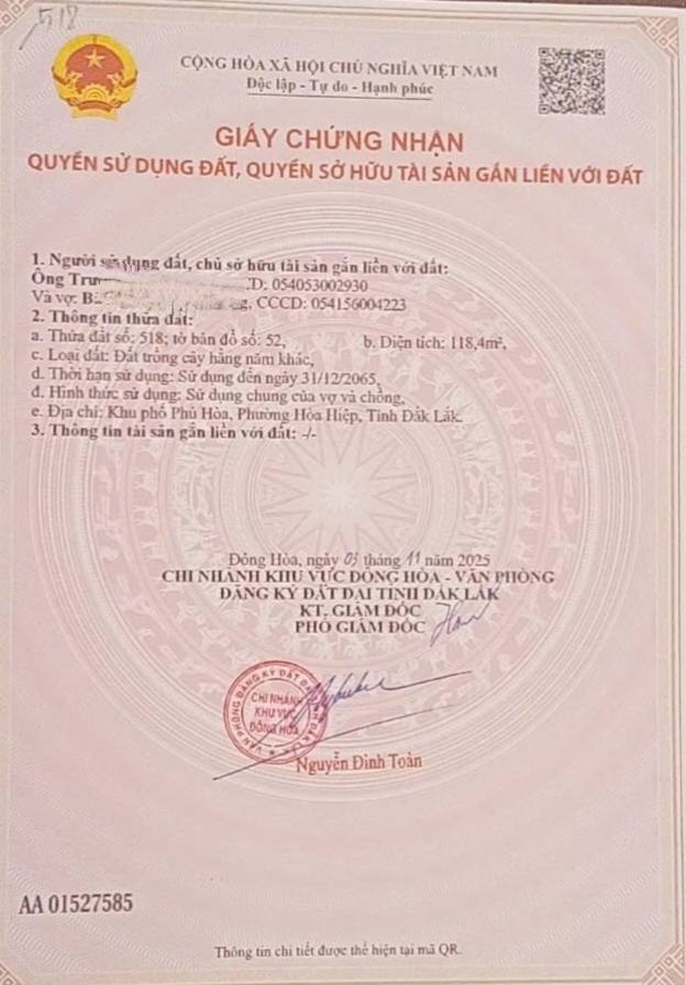 Đất thổ cư Cư Kuin Đắk Lắk 119m² giá 750 triệu - Đầu tư sinh lời ngay!