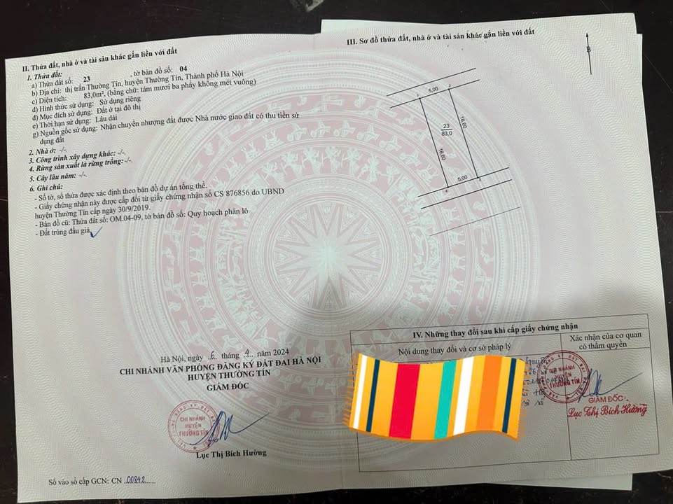 Đất đấu giá Nguyễn Du Thường Tín 83m² giá 200 triệu - Kinh doanh sôi động!