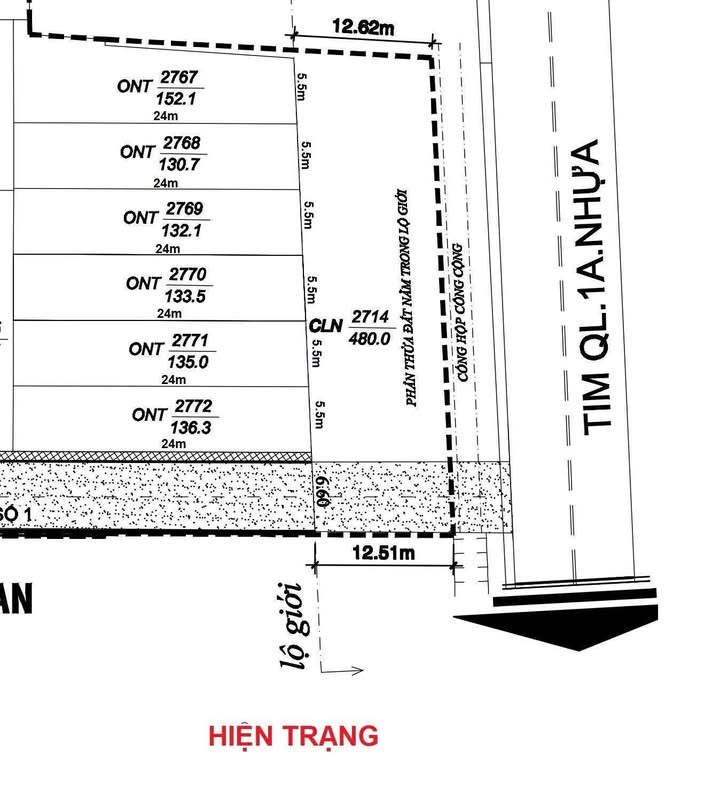 Đất mặt tiền Quốc Lộ 1.300m², 17.5 tỷ - Cơ hội đầu tư sinh lời!
