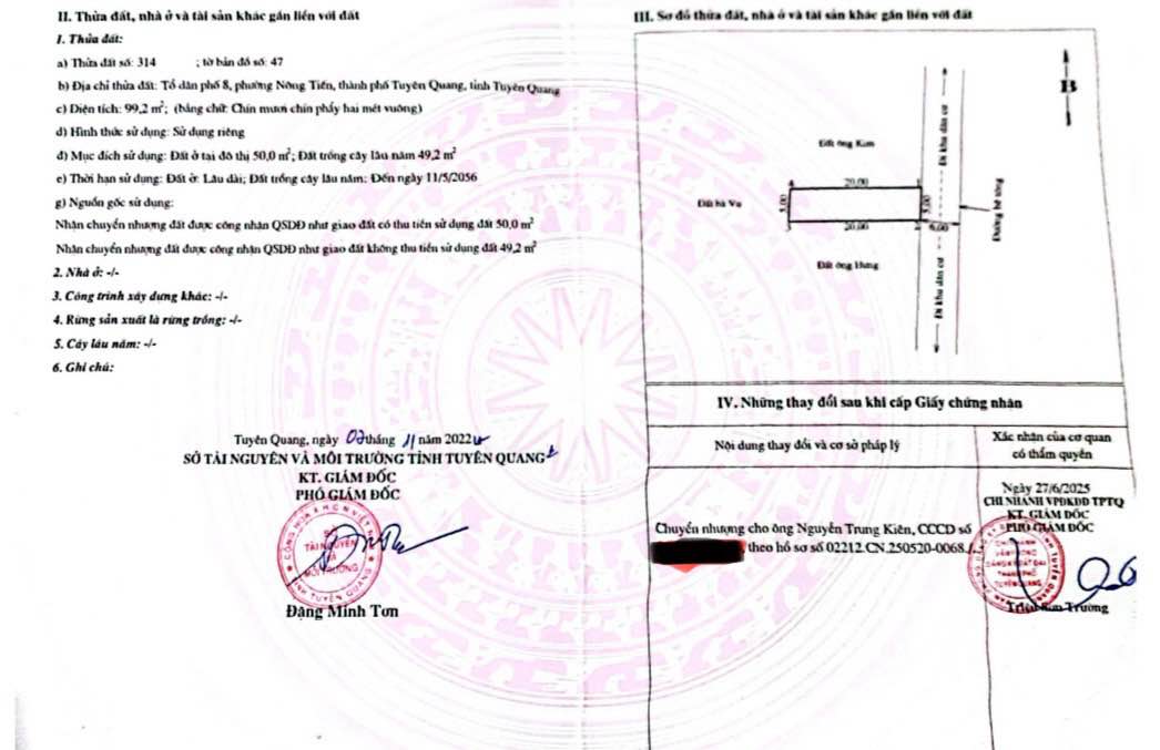 Đất Nền 100m² tại Phường Nông Tiến, TP Tuyên Quang - Cơ Hội Đầu Tư Hiếm Có!