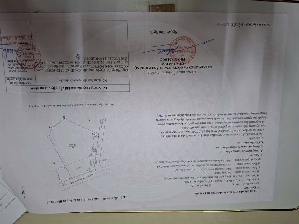 Đất nền Sơn Tây 298m² giá 4 tỷ - Lô góc hai mặt tiền tiềm năng!