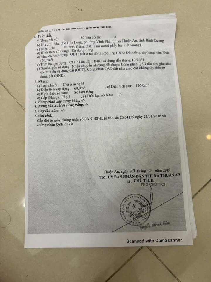 Nhà riêng Vĩnh Phú, Thuận An 60m² giá 4.5 tỷ - Chính chủ bán gấp!