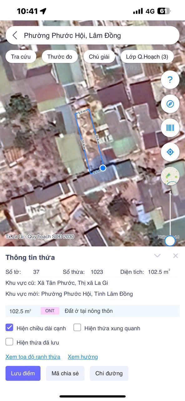 Đất nền đường Đinh Bộ Lĩnh, Phước Hội, La Gi 100m² giá 650 triệu - Cơ hội đầu tư tuyệt vời!