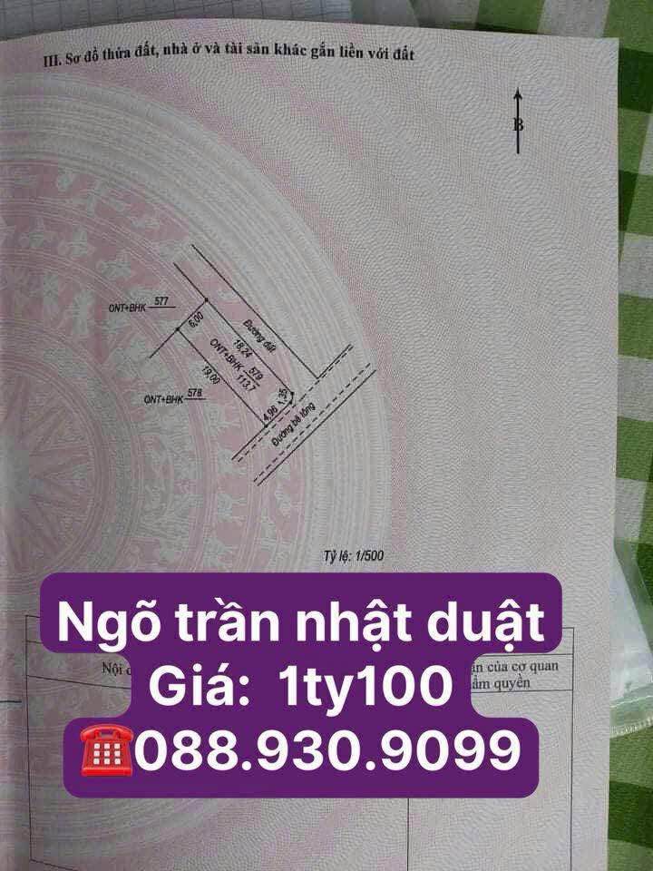 Nhà phố 2 mặt tiền đường Trần Nhật Duật 114m² giá 1.1 tỷ - Hướng Đông Nam thoáng đãng!