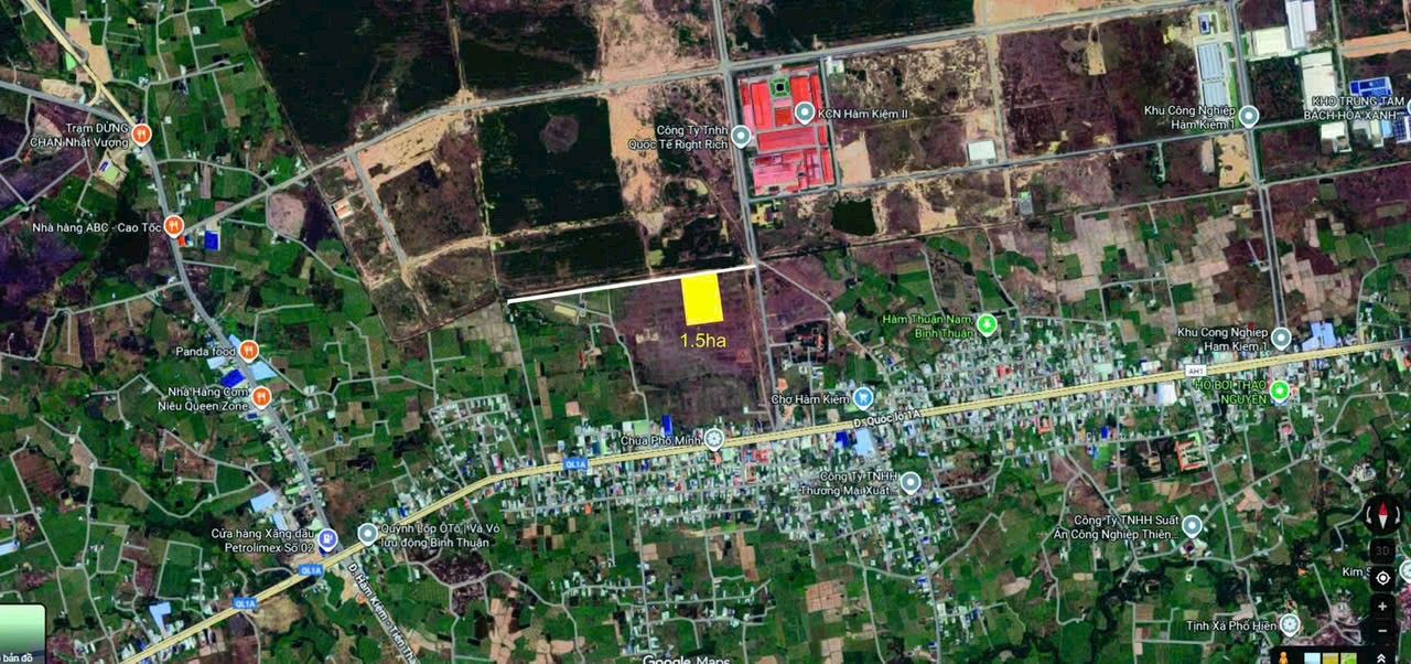 Đất nền 1.7ha Khu Công Nghiệp Hàm Kiệm 2 - Giá chỉ 4.71 tỷ, thương lượng ngay!