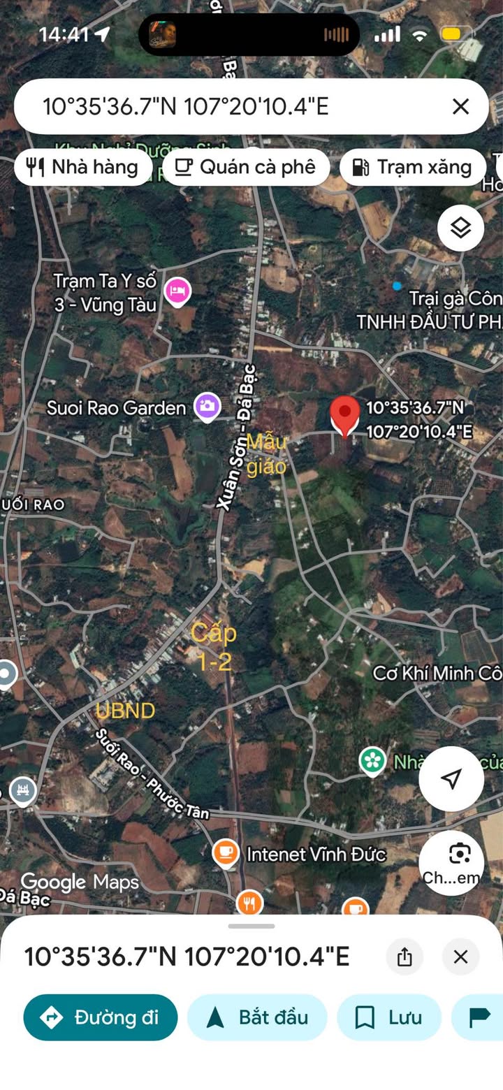 Đất thổ cư 1.200m² tại Ngãi Giao, Châu Đức, Bà Rịa - Vũng Tàu giá 2.2 tỷ - Cơ hội đầu tư tuyệt vời!