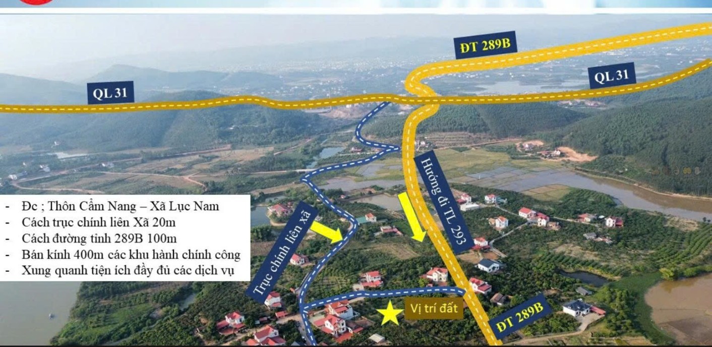 Đất thổ cư Tiên Nha Lục Nam 200m² giá 600 triệu - Cơ hội đầu tư hấp dẫn!