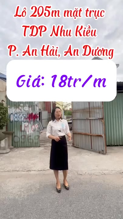 Đất nền An Dương, Hải Phòng 205m² - Vị trí đắc địa, kinh doanh sầm uất!