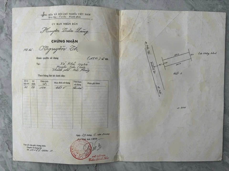 Đất mặt đường 25 Tiên Lãng 150m² giá 3 tỷ - Cơ hội vàng cho đầu tư!