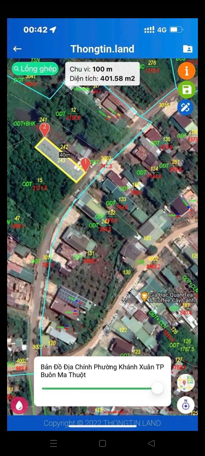 Đất nền Khánh Xuân Buôn Ma Thuột 400m² giá 1.9 tỷ - Đầu tư sinh lời cao!