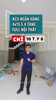 Nhà phố mặt tiền KCX ngân hàng Tân Hưng Quận 7 - 62m² chỉ 16.8 tỷ