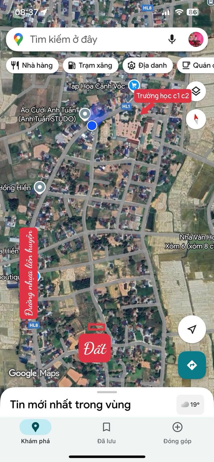 Đất nền tại xóm 5, Đại Sơn, Đô Lương 277m² - Cơ hội đầu tư tuyệt vời!