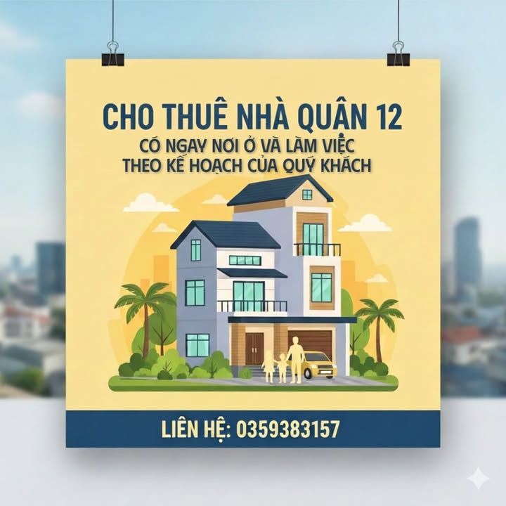 Nhà mặt tiền đường Phan Văn Hớn, Quận 12, diện tích 65m², cho thuê ngay!
