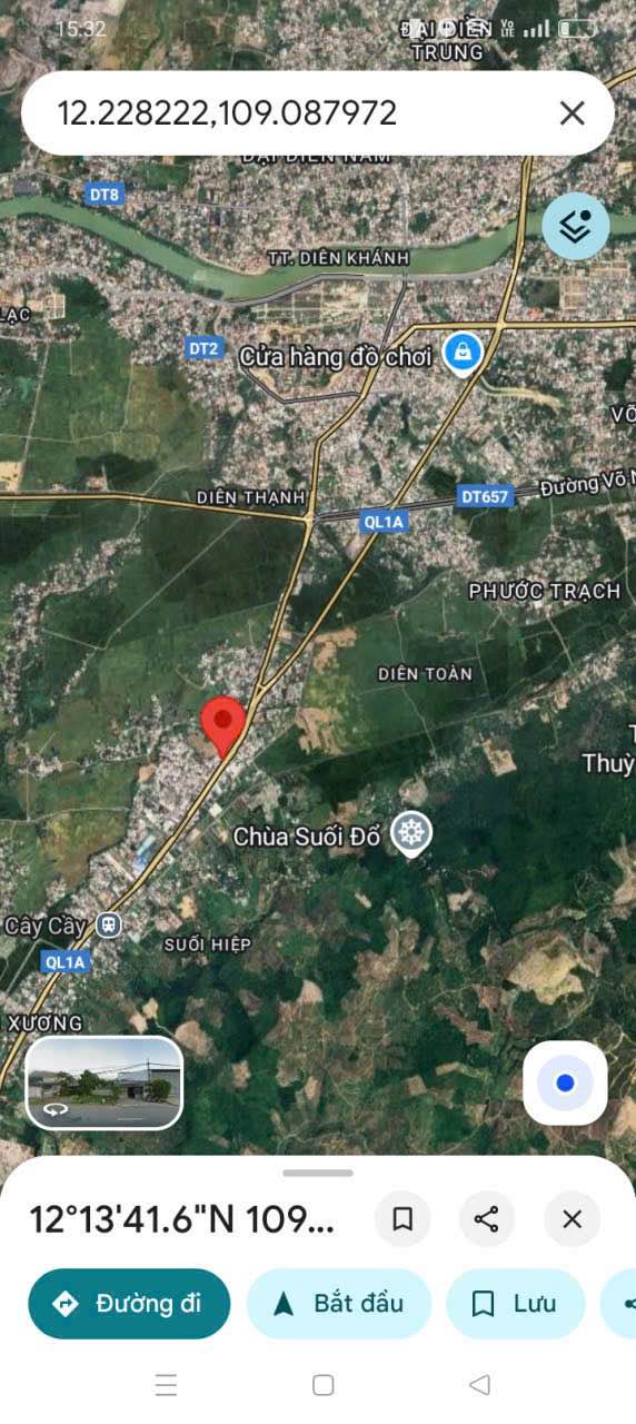 Mặt bằng kinh doanh tại Quốc lộ 1A, Suối Hiệp, Diên Khánh 273m² giá 4.5 tỷ - Đầu tư sinh lời ngay!