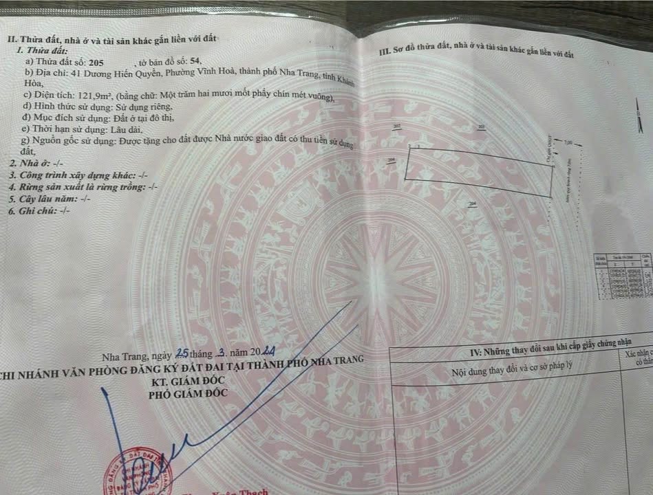 Đất nền Vĩnh Hải Nha Trang 121.9m² giá 10 tỷ - Vị trí đắc địa gần biển!