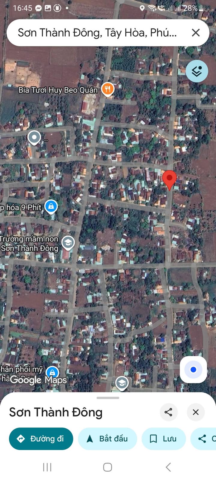 Đất thổ cư 216m² tại Sơn Thành Đông, Tây Hòa - Chỉ 380 triệu, Sổ hồng sẵn!