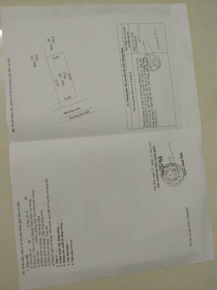 Đất nền liền kề xã An Cư, Tịnh Biên, 600m² - Giá chỉ 4.2 tỷ, sổ đỏ chính chủ!