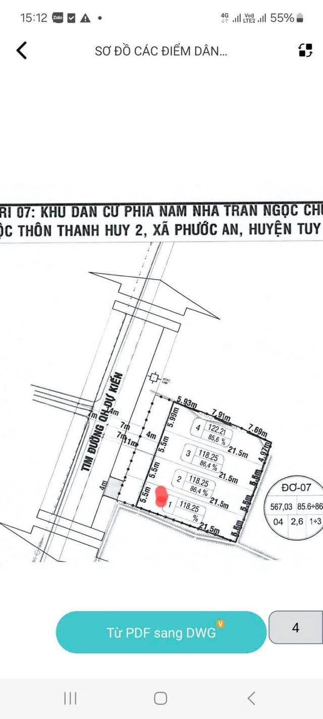 Đất nền mặt tiền Thanh Huy, xã Phước An, 140,2m² - Giá tốt đầu tư!