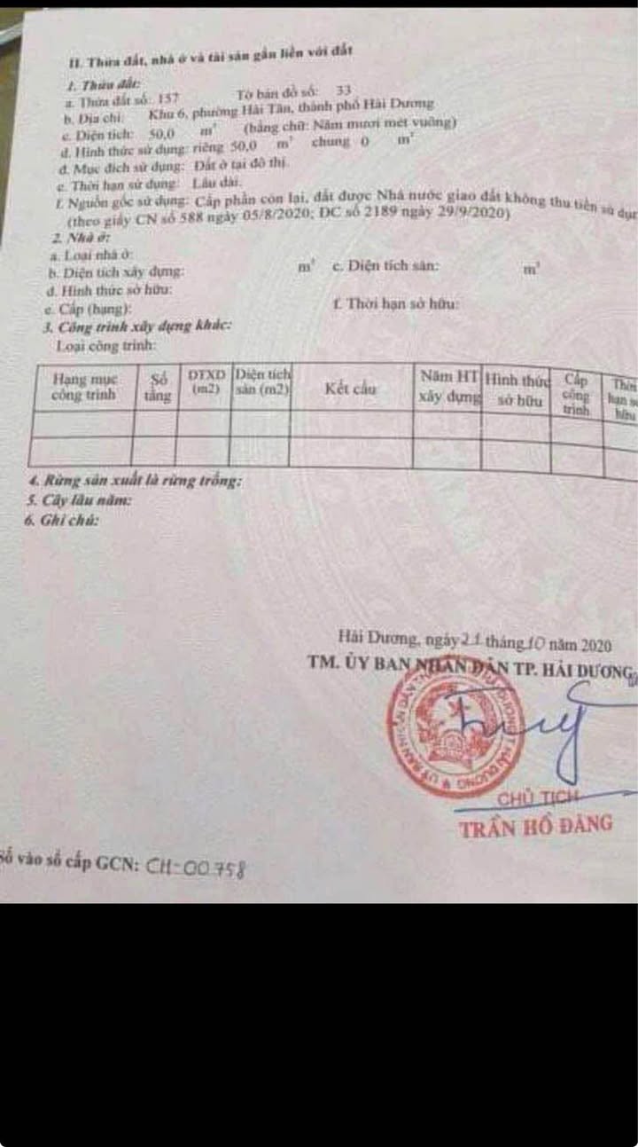 Bán đất tại Yết Kiêu, Hải Tân, Hải Dương - 50m² chỉ 700 triệu!