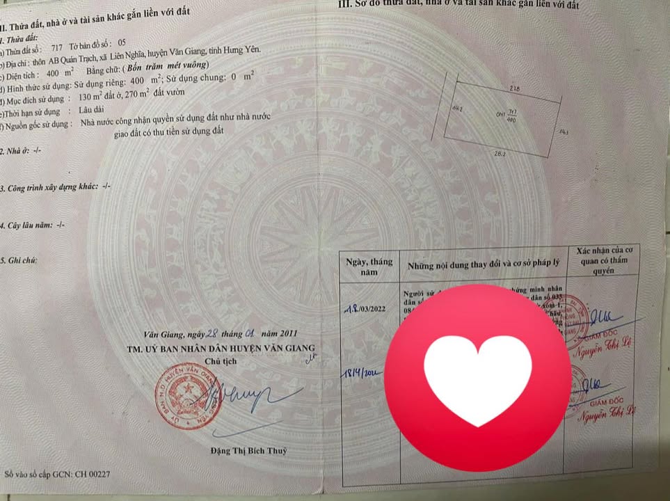 Đất nền Liên Nghĩa Văn Giang 400m² giá 12 tỷ - Cơ hội đầu tư tiềm năng!