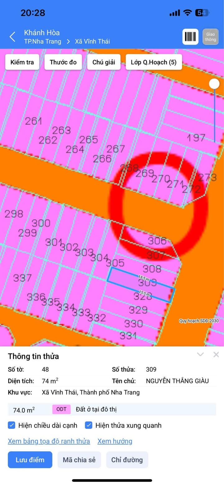 Đất nền 74m² khu TĐC Đất Lành, Vĩnh Thái giá chỉ 3.5 tỷ - Sổ hồng đẹp!