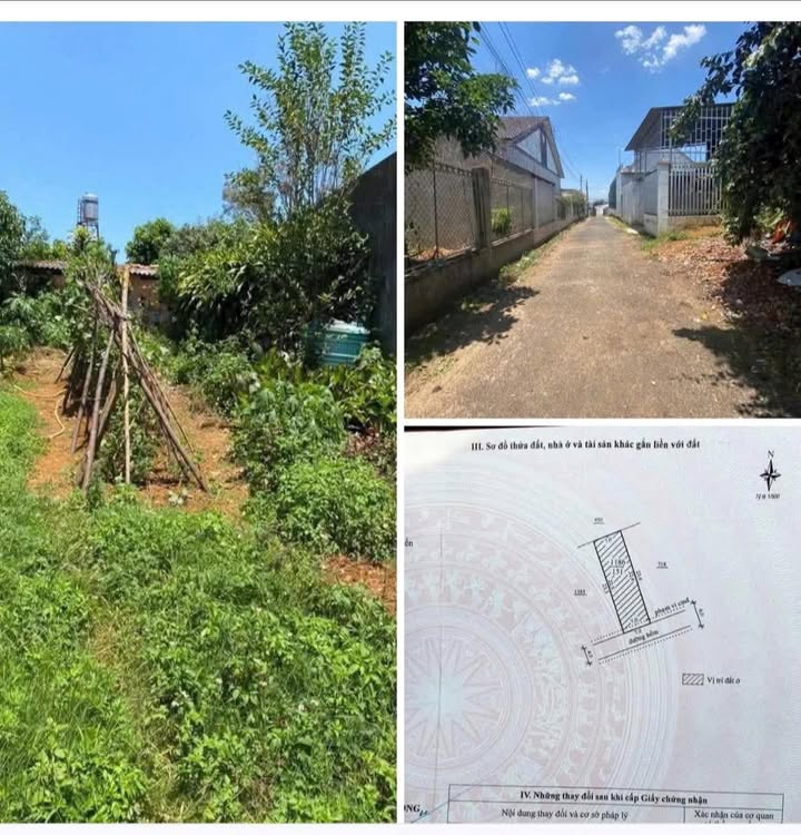 Đất thổ cư hẻm 256 Mạc Đĩnh Chi, Bảo Lộc 161m² - Giá chỉ 1.85 tỷ!