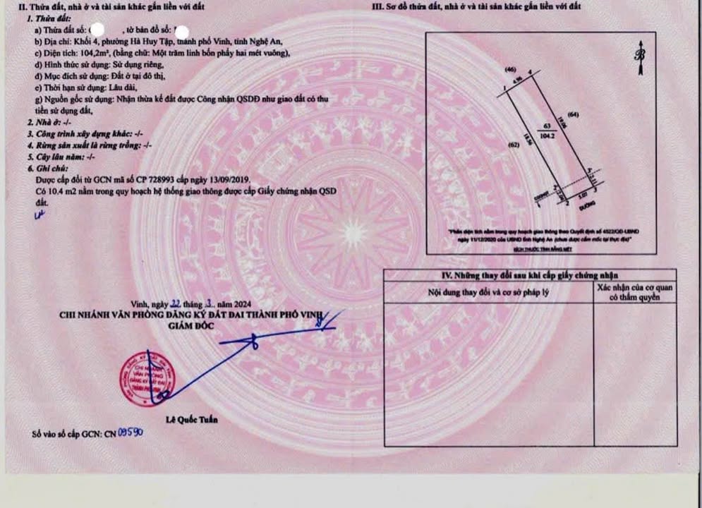 Nhà bán Vinh 104m² giá 6 tỷ - Thiết kế hiện đại, sẵn sàng vào ở!