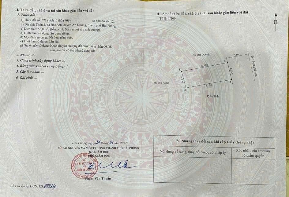 Đất nền 56m² Trục thôn 2 Bắc Sơn, An Dương - Gần dự án cao cấp, giá chỉ 2.1 tỷ!