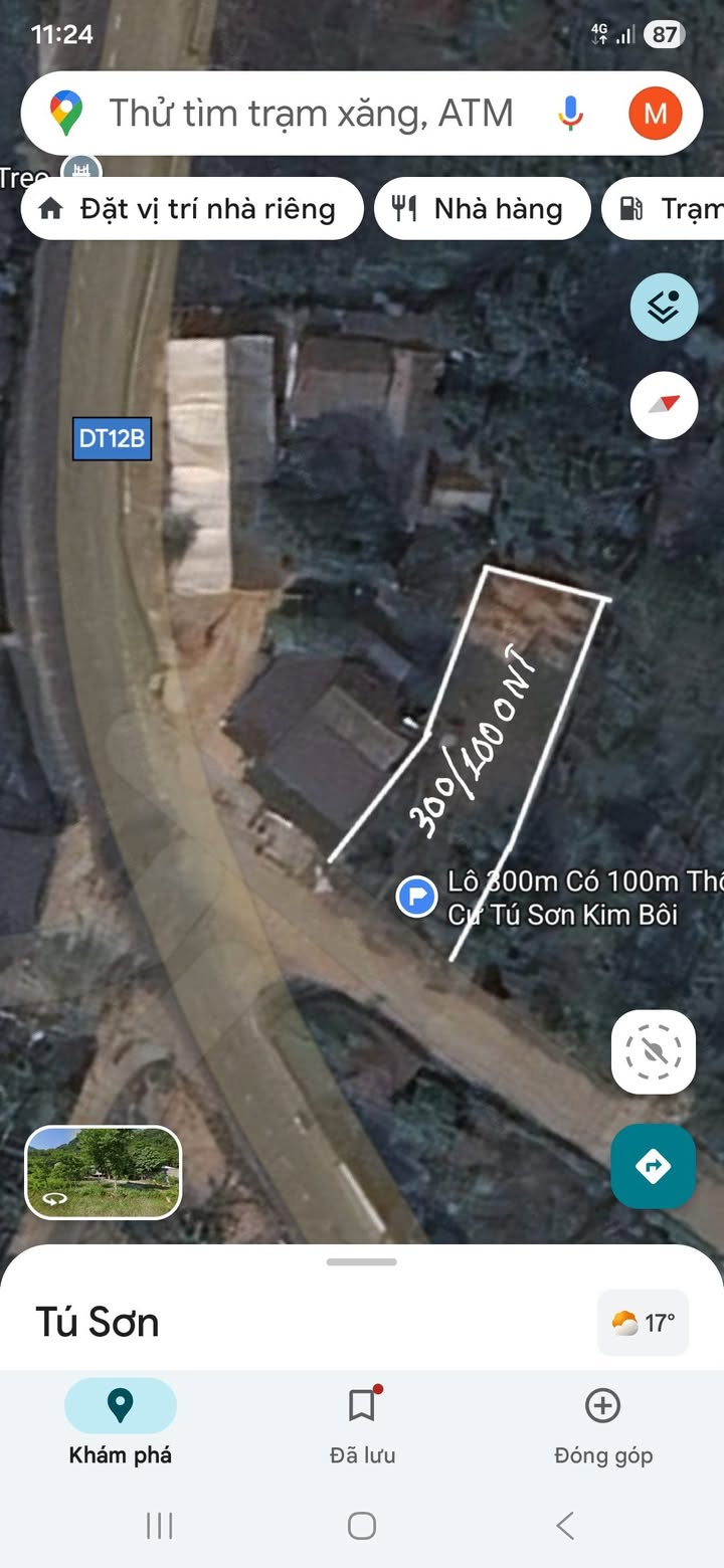 Đất nền Tú Sơn Kim Bôi 300m² giá 900 triệu - Cơ hội đầu tư tuyệt vời!